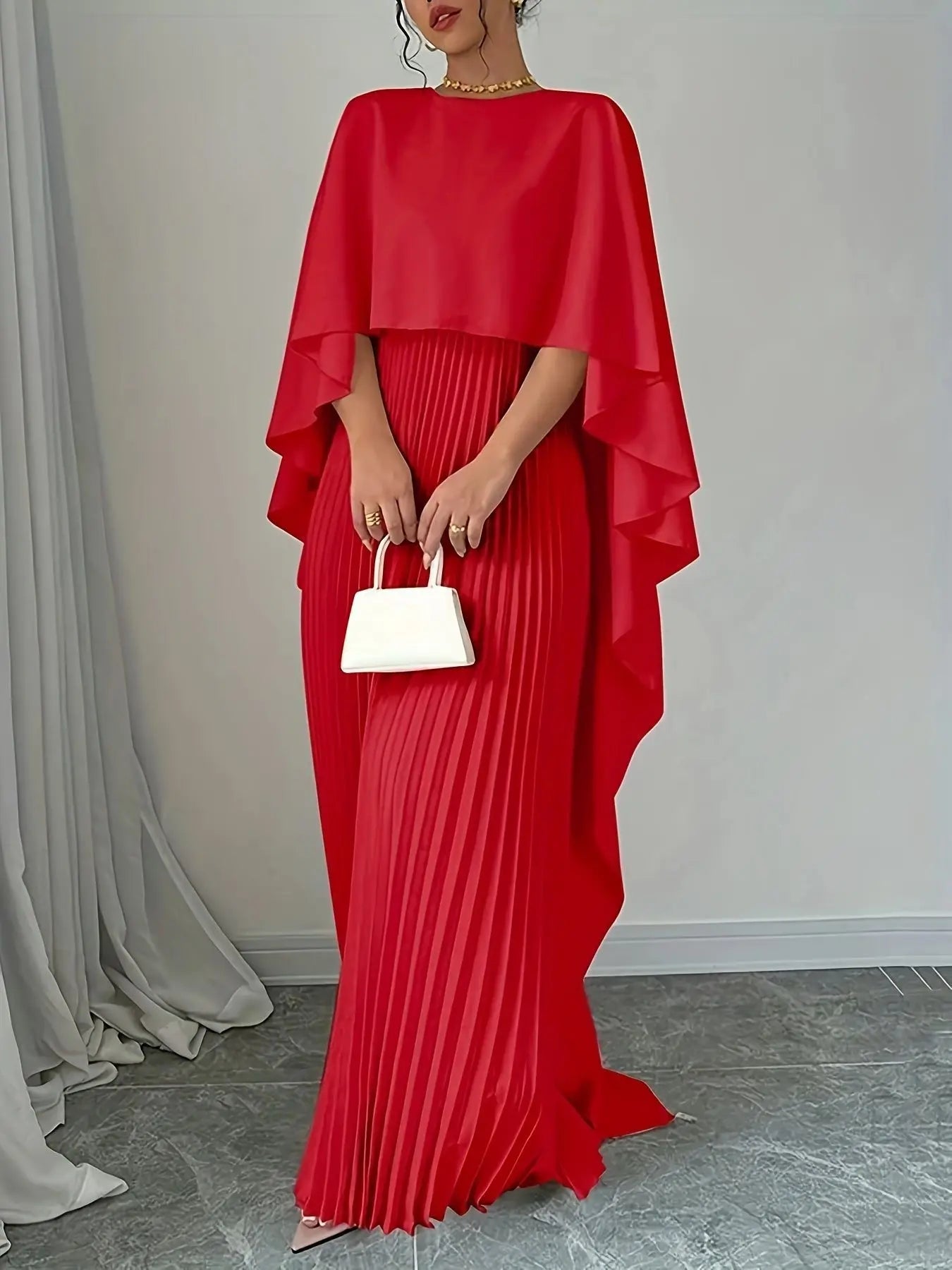 Women's Fashion Loose Batwing Sleeve DressÂ