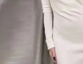 Women's Half-turtleneck Hollow-out Design DressÂ