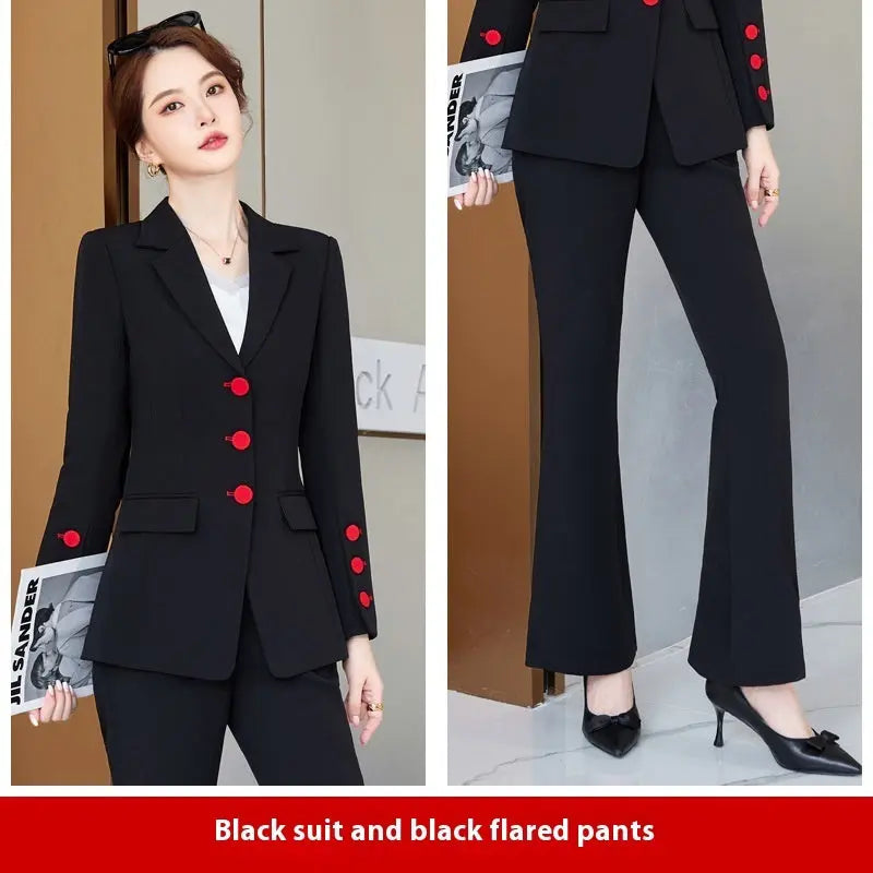 Women's Business Wear Suit Suit Suit Bell-bottom Pants TrousersÂ