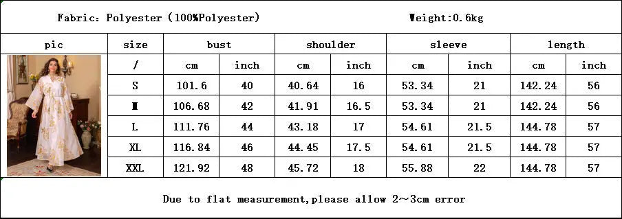 Arab Dubai Embroidered Mesh Dress European Muslim Party Dinner Fashion 