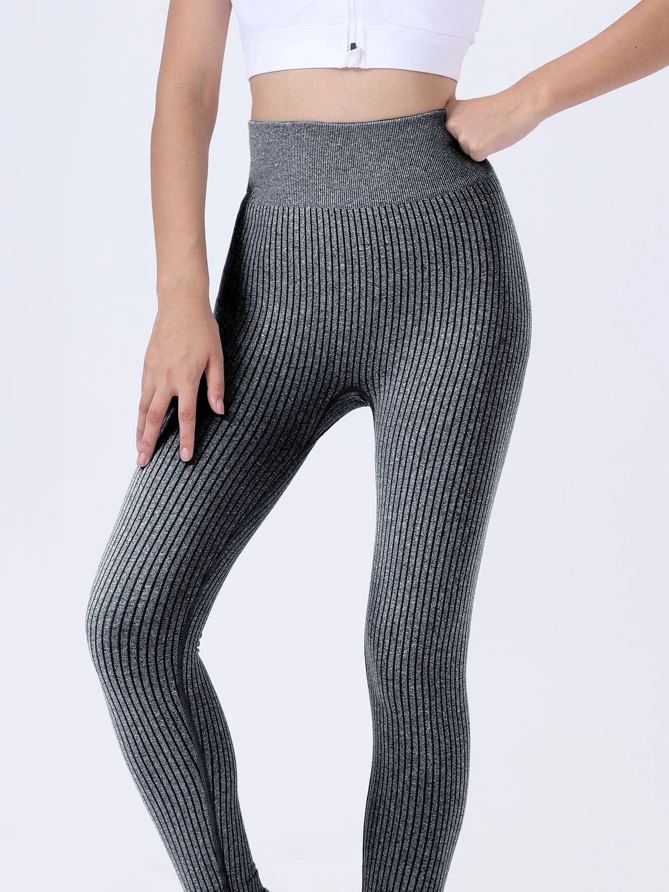 Leggings For Women Ribbed Seamless Leggings Yoga Pants Women Workout Pants 