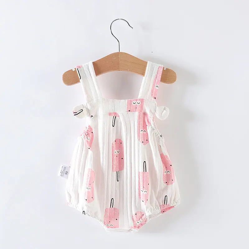 Baby Girl One-piece Dress Newborn Baby Triangle Romper 