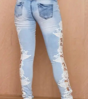 Lace jeans 