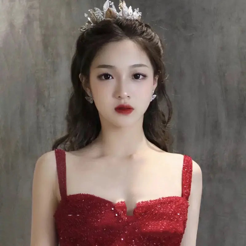 New Sequin Sling High-grade Princess Engagement Dress For Women 