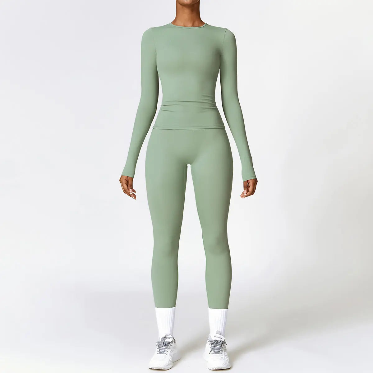 Tight-fitting Brushed Yoga Suit Quick-drying Fitness Clothes 