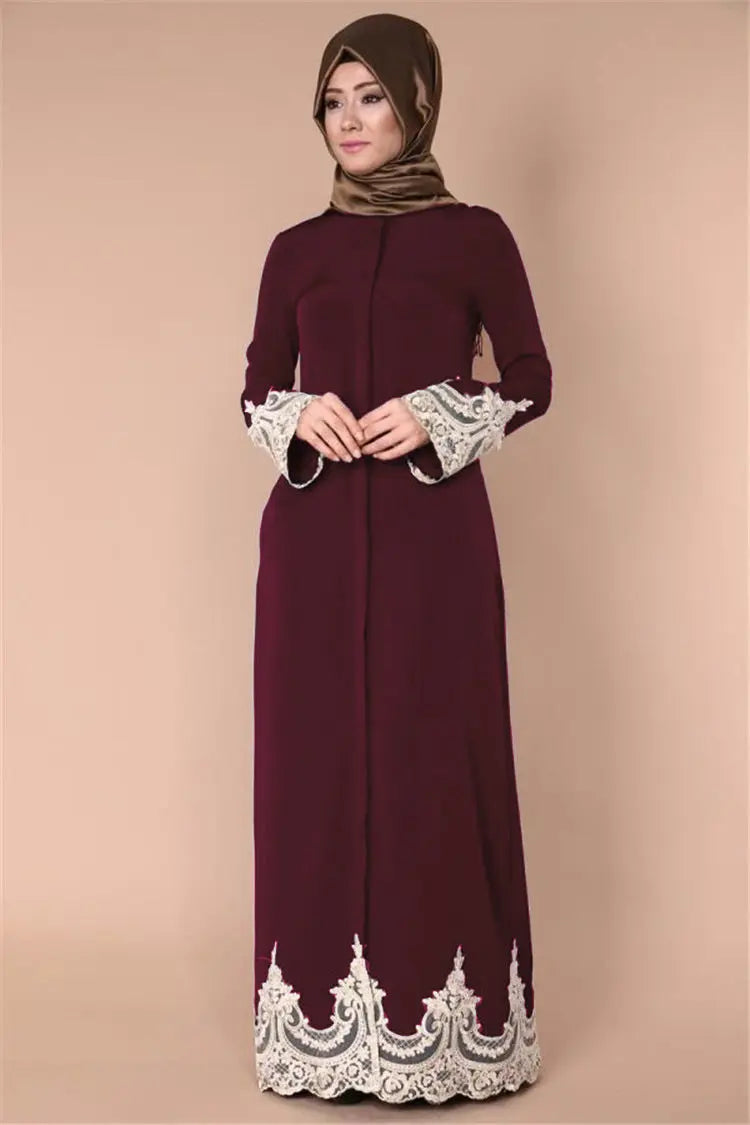 Muslim lace robe 