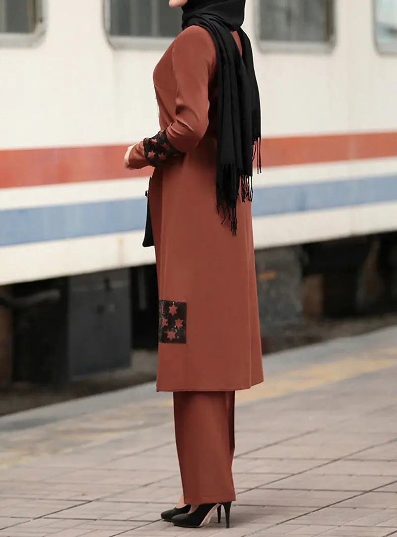 Muslim Women's Middle Eastern New Suit Dubai Abaya 