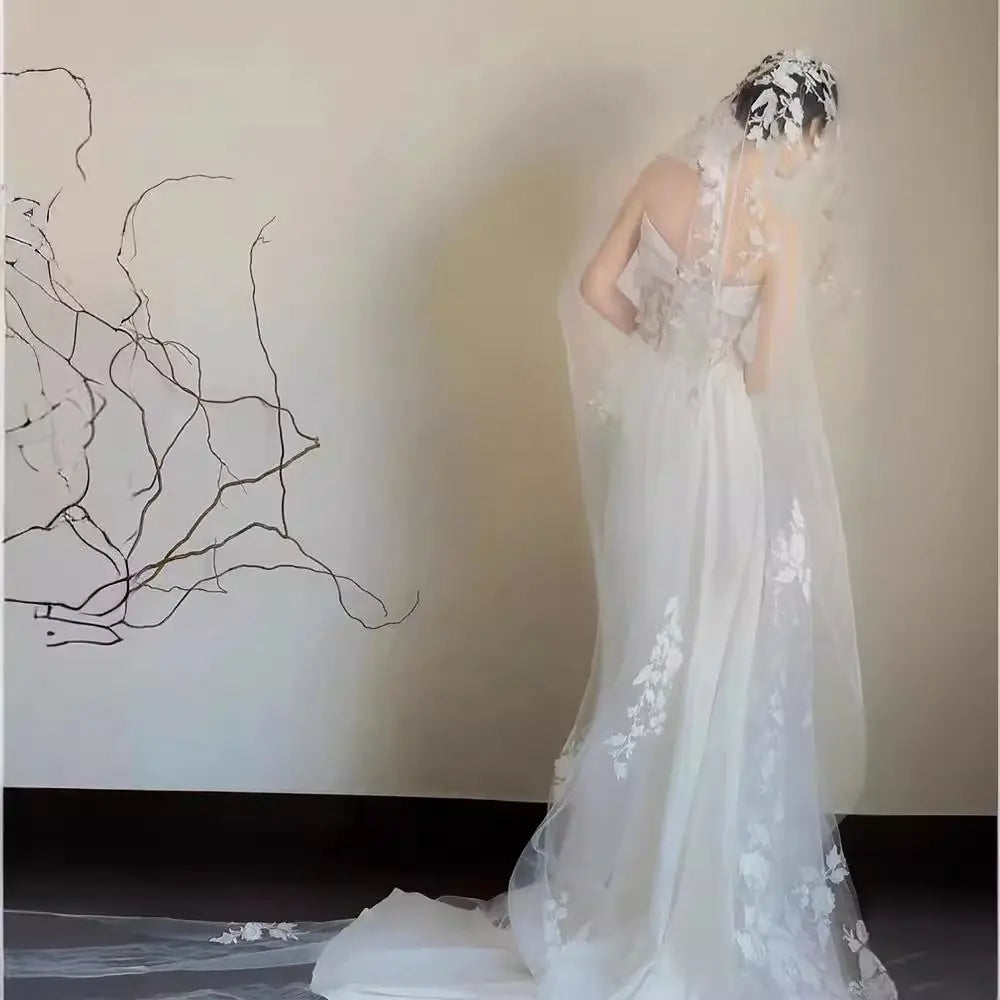 Satin Lace Wedding Veil Tube Top Fishtail Wedding Dress  Satin Lace Wedding Veil Tube Top Fishtail Wedding Dress Satin Lace Wedding Veil Tube Top Fishtail Wedding Dress
