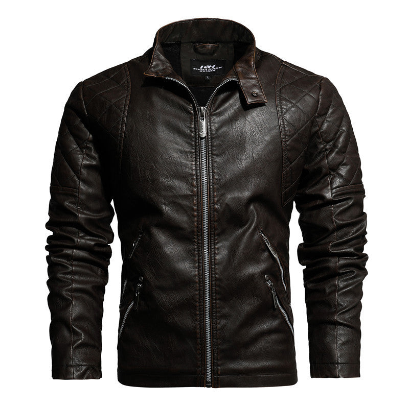 Trendy Men Autumn And Winter Leather Jackets