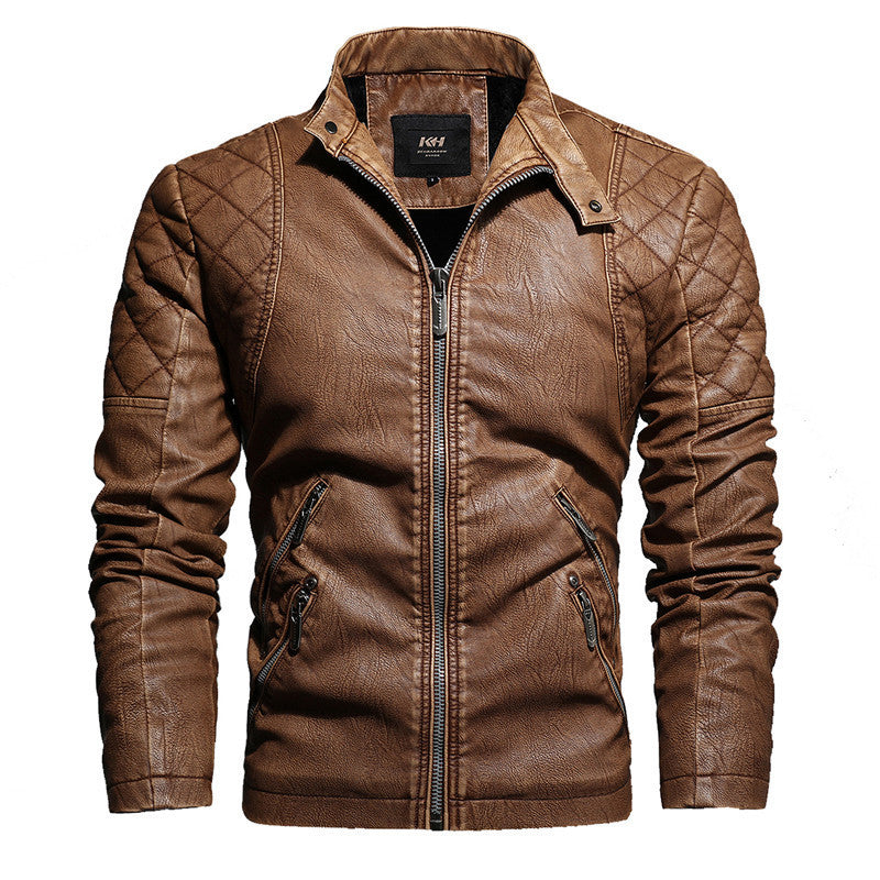 Trendy Men Autumn And Winter Leather Jackets