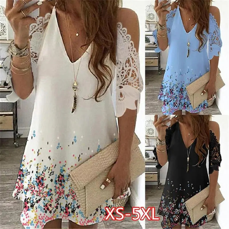 European and American Temperament Women's Suspender Type Sleeveless V-neck A-line Skirt 