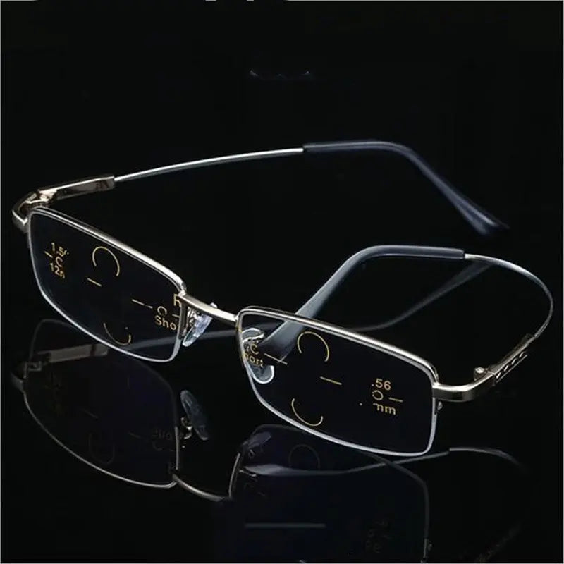 Anti-blue Light Distance And Near Dual-use Reading Glasses Male 
