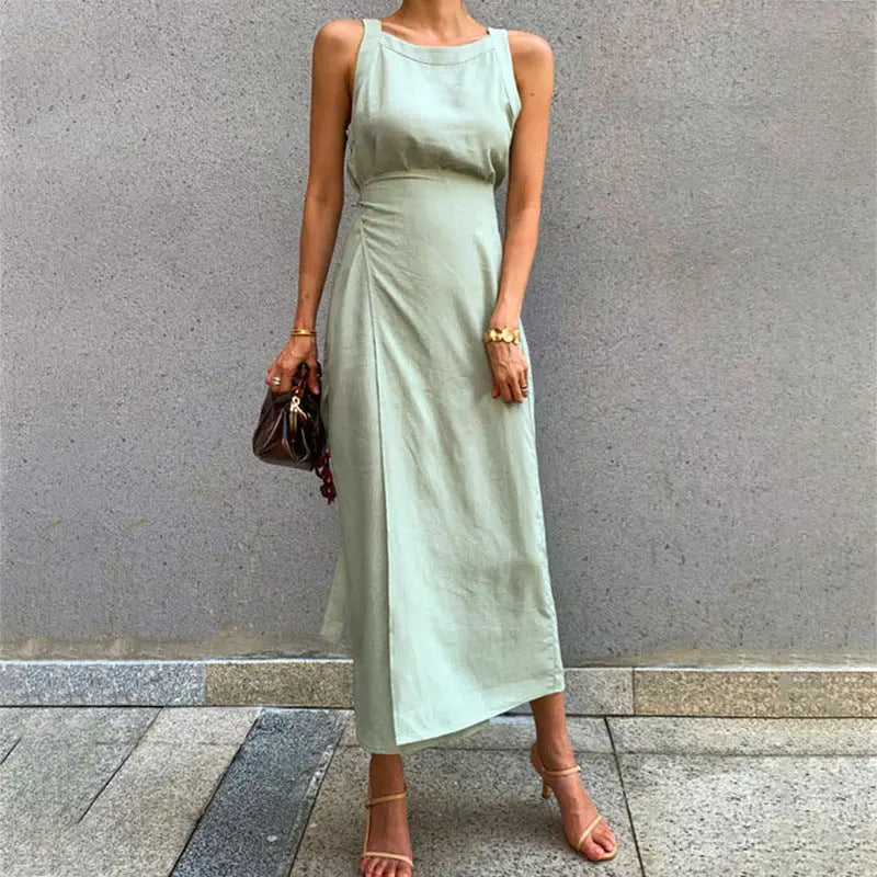 Fashionable Temperament Sexy Condole Belt Dress Female 