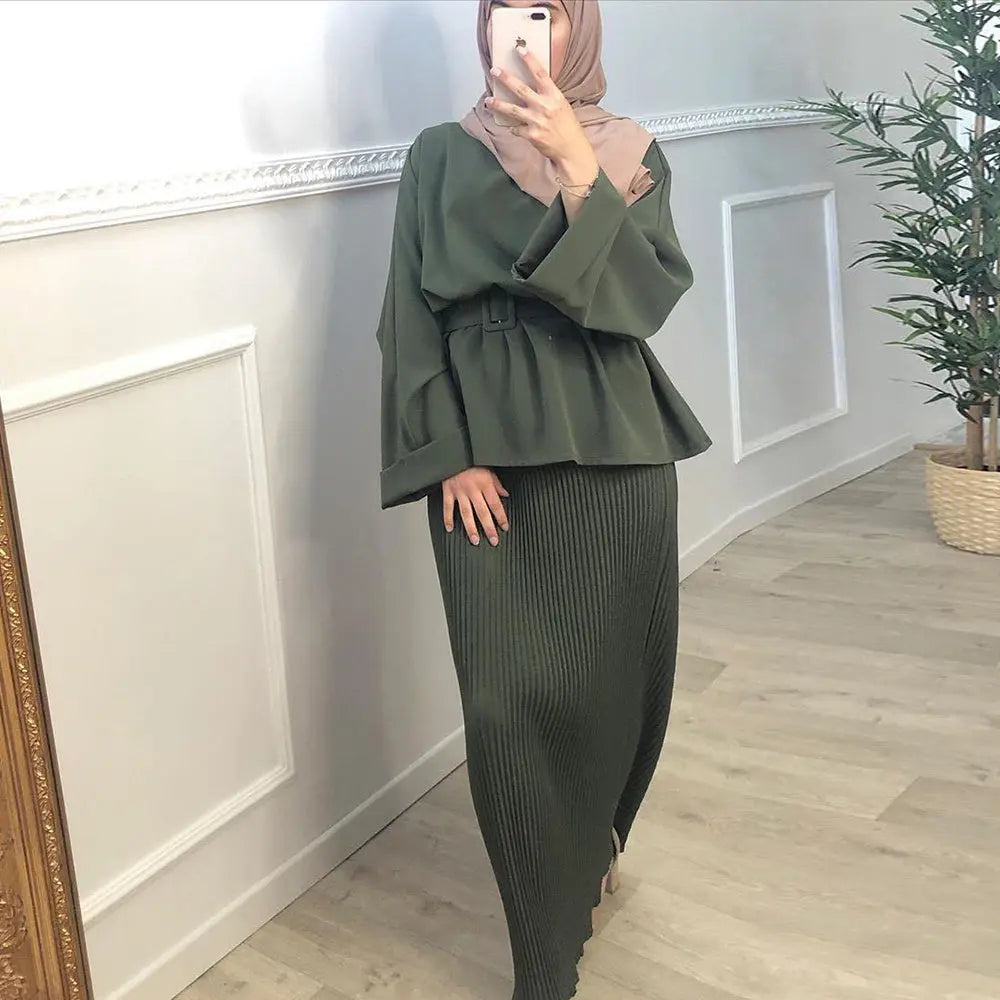 Ramadan Eid Mubarak Abaya Dubai Turkey Hijab Dress Muslim Se 