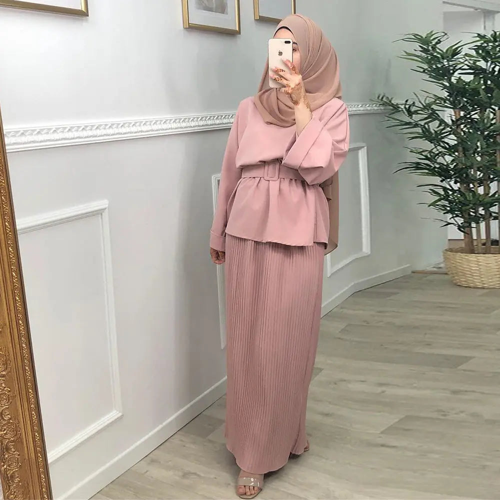 Ramadan Eid Mubarak Abaya Dubai Turkey Hijab Dress Muslim Se 