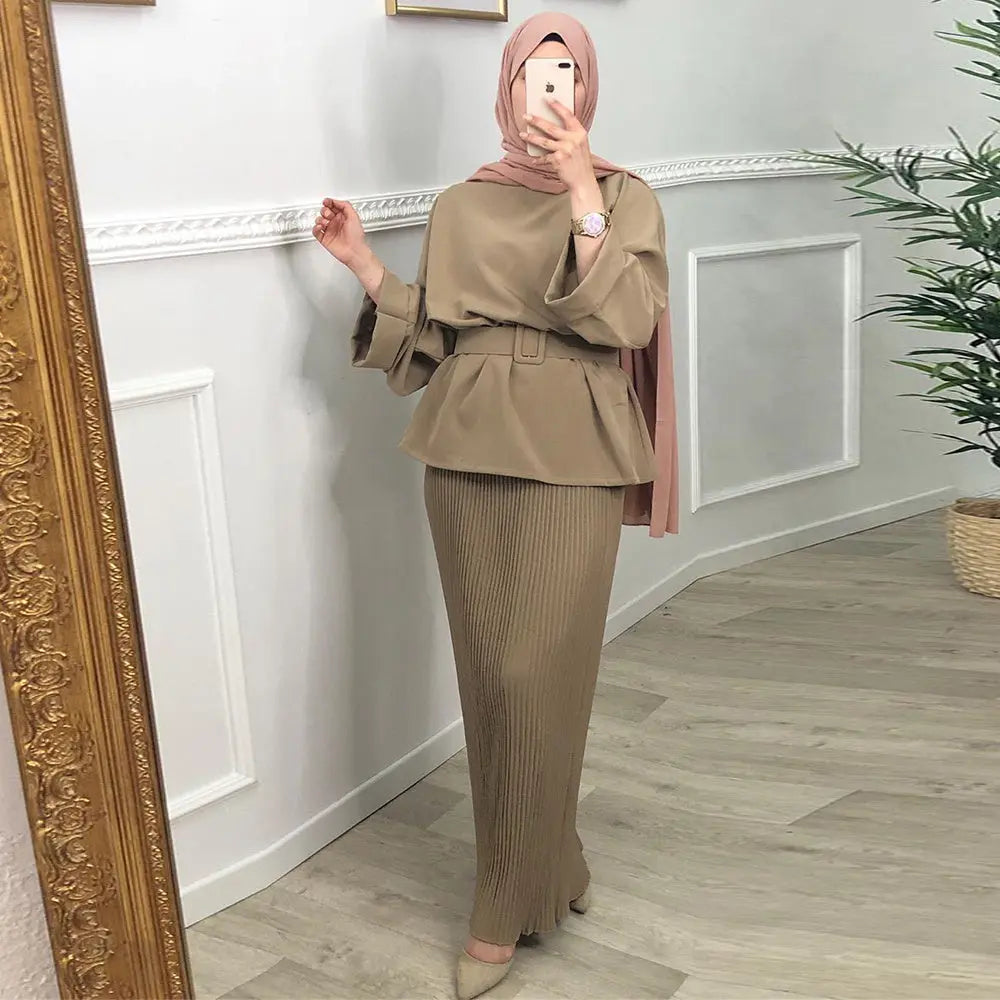 Ramadan Eid Mubarak Abaya Dubai Turkey Hijab Dress Muslim Se 