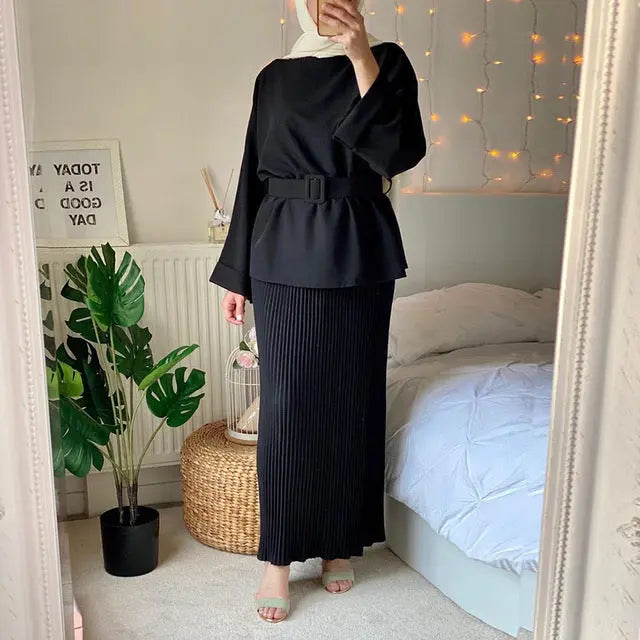 Ramadan Eid Mubarak Abaya Dubai Turkey Hijab Dress Muslim Se 