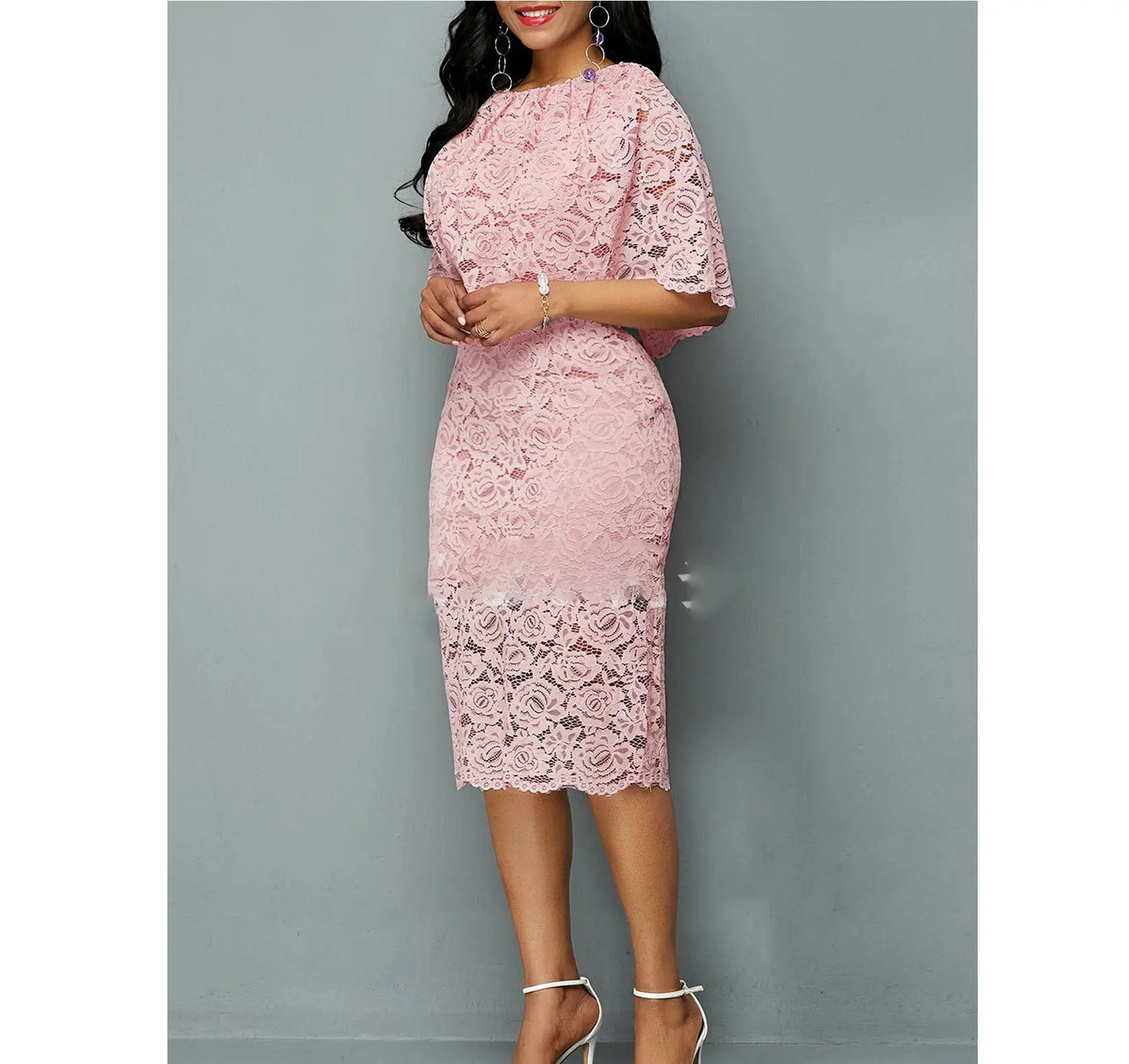 MD African Lace Dresses For Women Fashion New Africa Sexy Wedding Outfit 4XL 5XL Plus Size Maxi Dress Dashiki Ankara Robe 