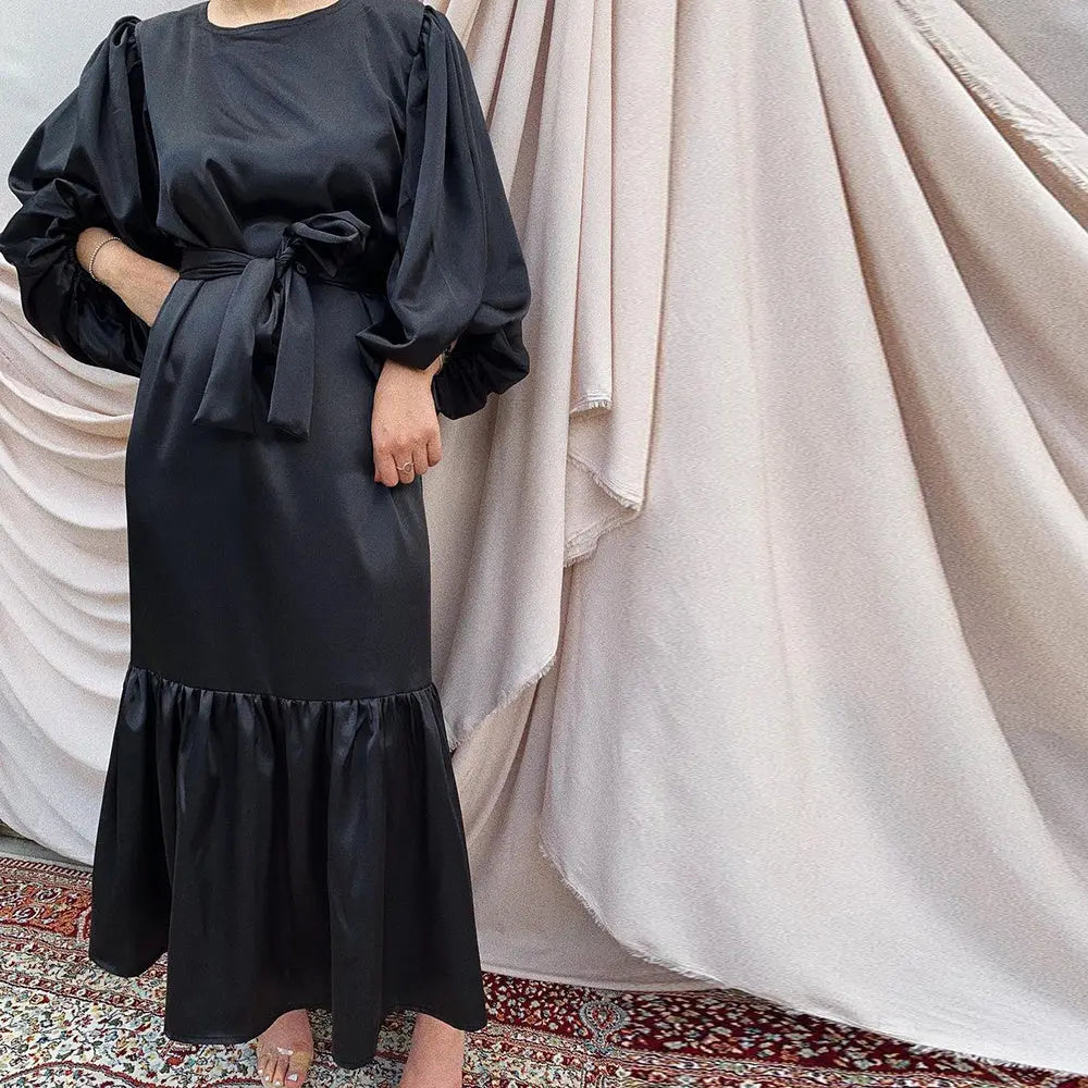 Ramadan Eid Mubarak Kaftan Dubai Abaya Turkey Islam Muslim Fashion Women Hijab Dress Caftan Marocain Dresses Vestidos Robe Femme 