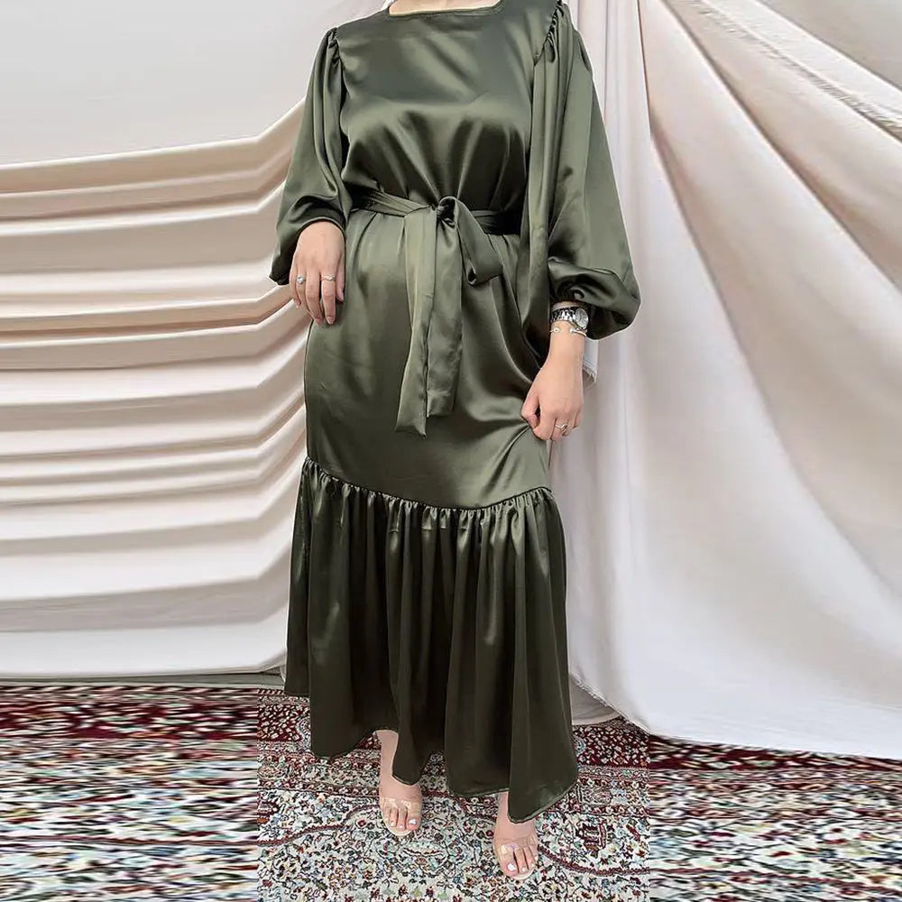Ramadan Eid Mubarak Kaftan Dubai Abaya Turkey Islam Muslim Fashion Women Hijab Dress Caftan Marocain Dresses Vestidos Robe Femme 
