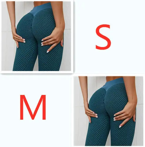 Plaid Leggings Fitness Yoga Pants Women's Seamless High Waist Breathable Gym Leggings 