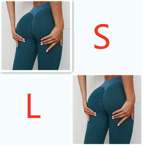 Plaid Leggings Fitness Yoga Pants Women's Seamless High Waist Breathable Gym Leggings 