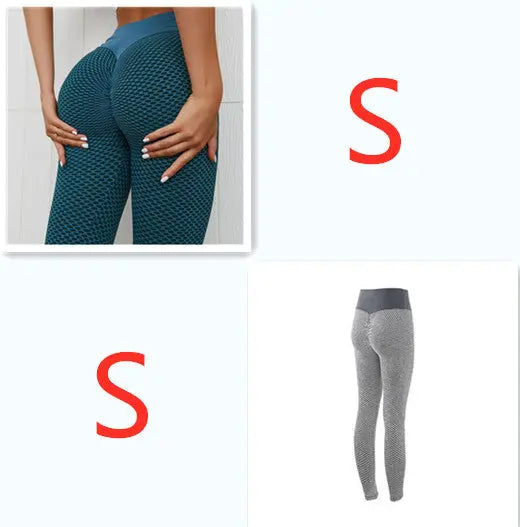 Plaid Leggings Fitness Yoga Pants Women's Seamless High Waist Breathable Gym Leggings 
