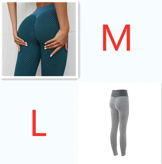 Plaid Leggings Fitness Yoga Pants Women's Seamless High Waist Breathable Gym Leggings 