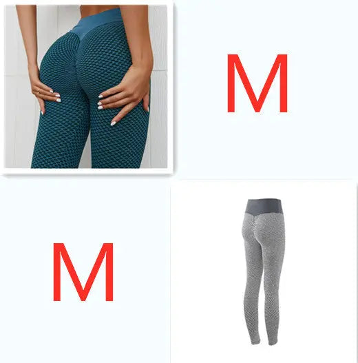 Plaid Leggings Fitness Yoga Pants Women's Seamless High Waist Breathable Gym Leggings 