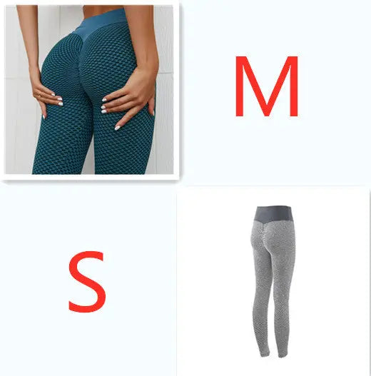 Plaid Leggings Fitness Yoga Pants Women's Seamless High Waist Breathable Gym Leggings 