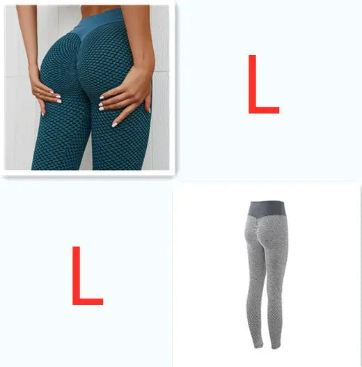 Plaid Leggings Fitness Yoga Pants Women's Seamless High Waist Breathable Gym Leggings 