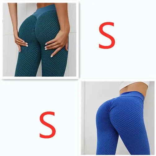 Plaid Leggings Fitness Yoga Pants Women's Seamless High Waist Breathable Gym Leggings 