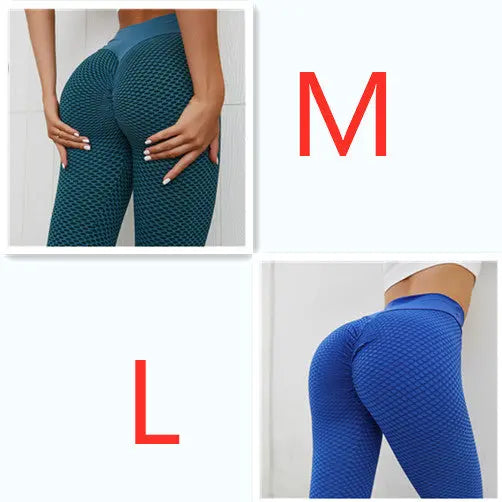 Plaid Leggings Fitness Yoga Pants Women's Seamless High Waist Breathable Gym Leggings 