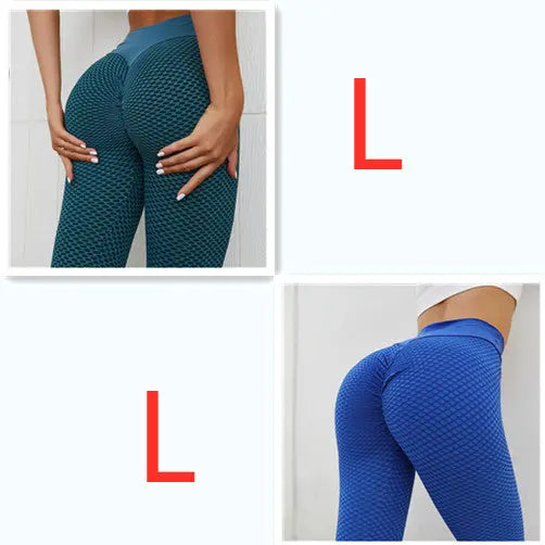 Plaid Leggings Fitness Yoga Pants Women's Seamless High Waist Breathable Gym Leggings 