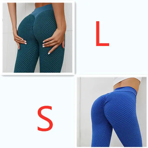 Plaid Leggings Fitness Yoga Pants Women's Seamless High Waist Breathable Gym Leggings 