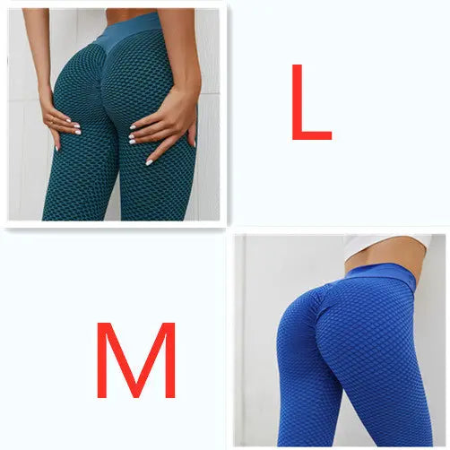 Plaid Leggings Fitness Yoga Pants Women's Seamless High Waist Breathable Gym Leggings 