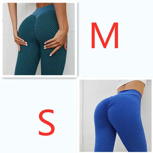 Plaid Leggings Fitness Yoga Pants Women's Seamless High Waist Breathable Gym Leggings 