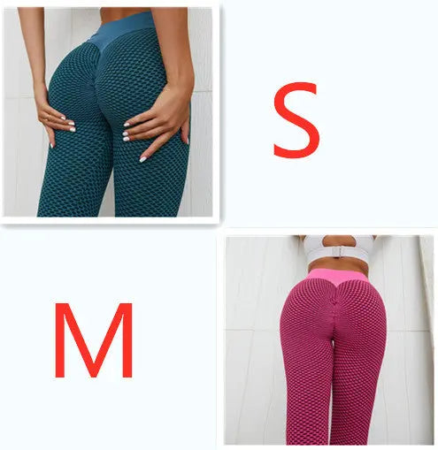 Plaid Leggings Fitness Yoga Pants Women's Seamless High Waist Breathable Gym Leggings 