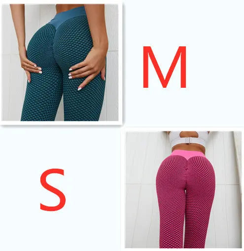 Plaid Leggings Fitness Yoga Pants Women's Seamless High Waist Breathable Gym Leggings 