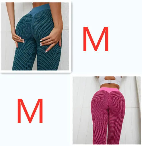 Plaid Leggings Fitness Yoga Pants Women's Seamless High Waist Breathable Gym Leggings 