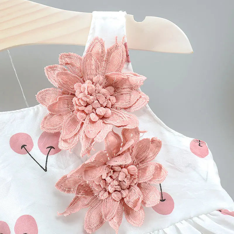 Girls Baby Cherry Dress 