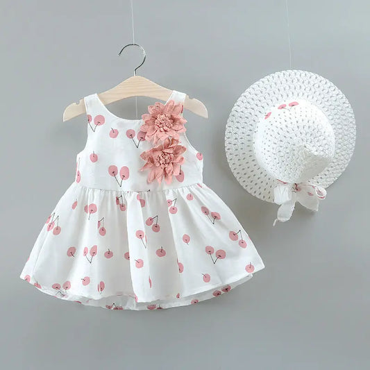 Girls Baby Cherry Dress 