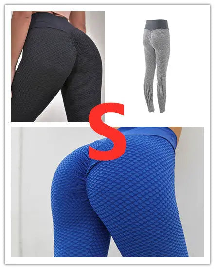 Plaid Leggings Fitness Yoga Pants Women's Seamless High Waist Breathable Gym Leggings 