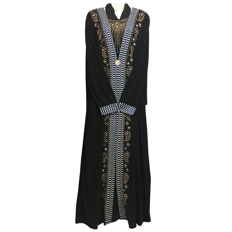 Striped Gold Powder Dubai Middle East Islamic Ladies Robe African Ladies Dress  Striped Gold Powder Dubai Middle East Islamic Ladies Robe African Ladies Dress Striped Gold Powder Dubai Middle East Islamic Ladies Robe African Ladies Dress Striped Gold Powder Dubai Middle East Islamic Ladies Robe African Ladies Dress Zenzi Style
