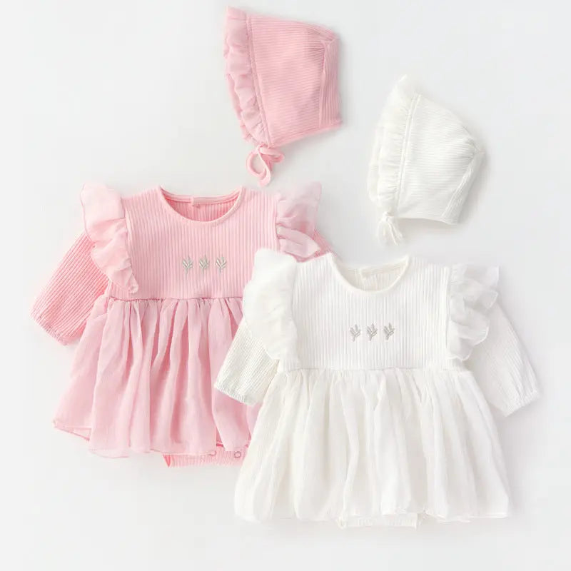 Baby Girl Autumn Dress Baby Princess Dress Red Dress 