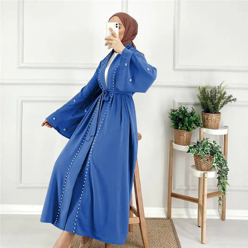 Eid Kaftan Moroccan Abaya Dubai Turkey Hijab Muslim Fashion 