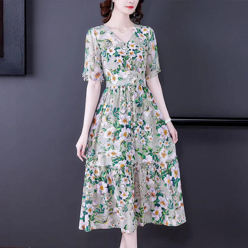 Silk  Silk Dress Female Summer High-end 