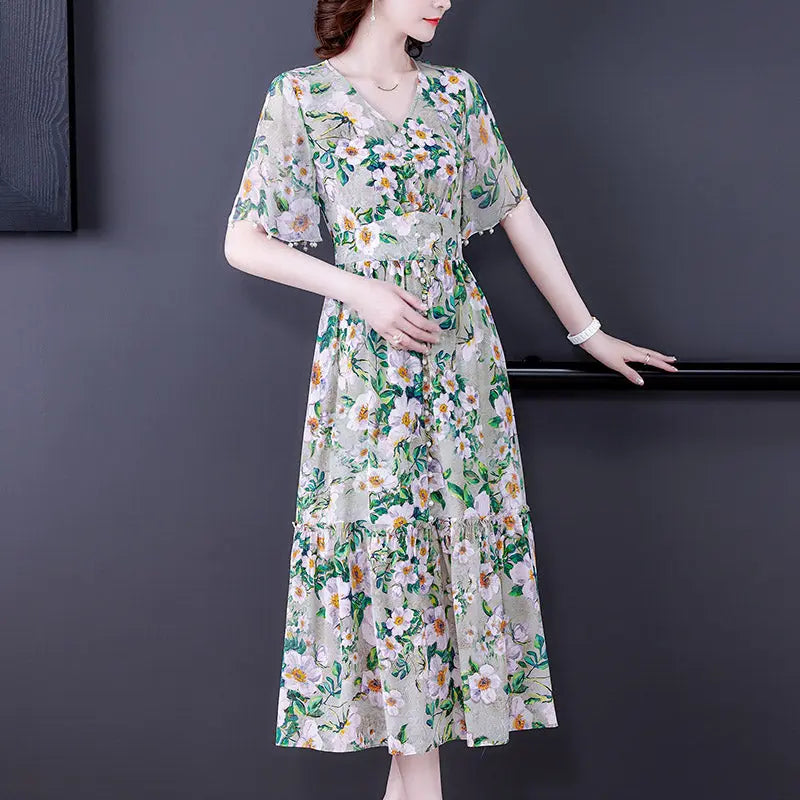 Silk  Silk Dress Female Summer High-end 
