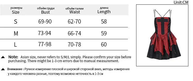 Dress Women's Retro Beautiful Red Patch Cross Print Lace Tight Dress 