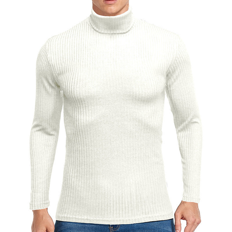 Men's Sweater High-neck Warm Long-sleeved T-shirt Sweater